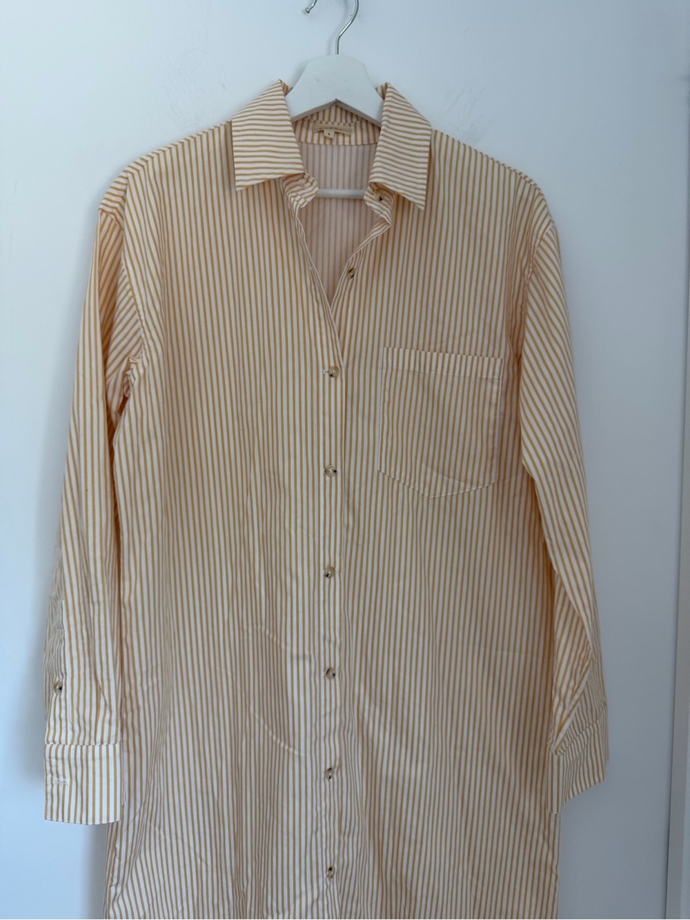 DONNI Small Pop Shirt Dress Sunny Stripe Button Down - Picture 7 of 11